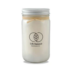8 Oz. Mason Jar Candle With Lid (Q451211)