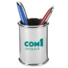 Boston Chrome Pen Cups (Q452511) -Qualityimprint Shop Q452511 desk organizers