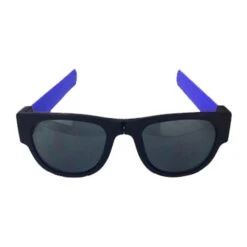 Foldable Slap Sunglasses (Q459422) -Qualityimprint Shop Q459422 blue sunglasses with logo 1