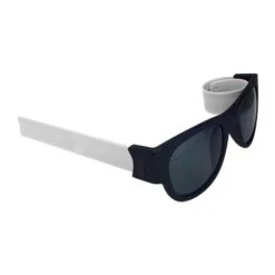 Foldable Slap Sunglasses (Q459422) -Qualityimprint Shop Q459422 white sunglasses with logo 1