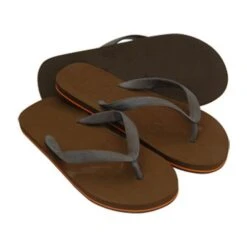 Zori EVA Rubber Flip Flops (Q476411) -Qualityimprint Shop Q476411 brown slippers with logo 4
