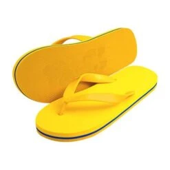 Zori EVA Rubber Flip Flops (Q476411) -Qualityimprint Shop Q476411 yellow slippers with logo 7