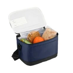 Out To Lunch 6-Pack Cooler Bag (Q482235) -Qualityimprint Shop Q482235 navyblue open coolerbags withlogo 5