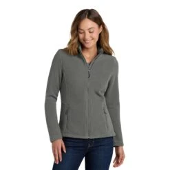 Port Authority® Ladies Value Fleece Jacket (Q483465) -Qualityimprint Shop Q483465 DeepSmoke Jackets with logo 1