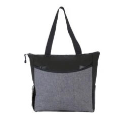 Atchison® Two-Tone TranSport It Tote (Q484332) -Qualityimprint Shop Q484332 black tote bags with logo 4