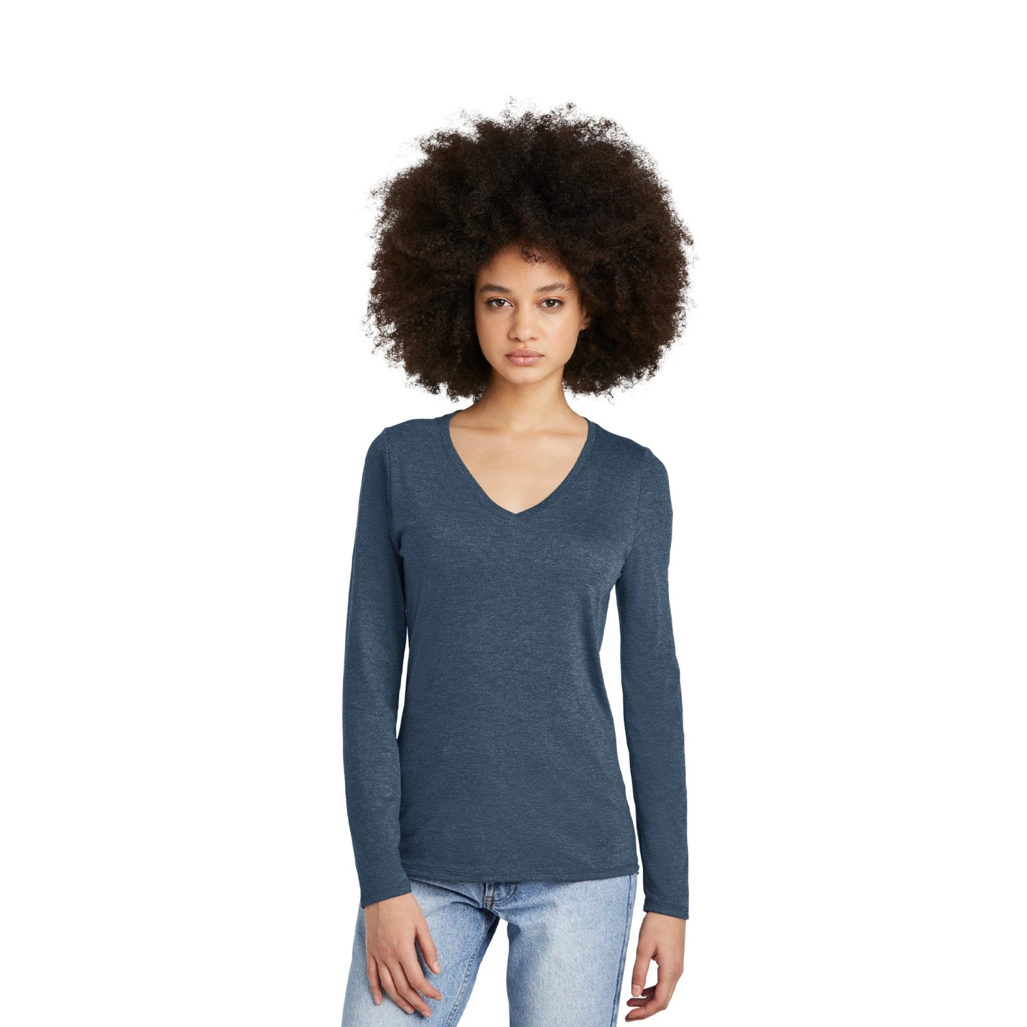 District® Women’s Perfect Tri® Long Sleeve V-Neck Tee (Q487922) 10 District® Women’s Perfect Tri® Long Sleeve V-Neck Tee (Q487922) - Image 10
