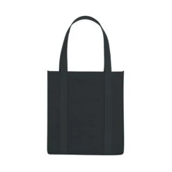 Recyclable Non-Woven Avenue Shopper Tote Bags (Q488311) -Qualityimprint Shop Q488311 black totebags with logo 10