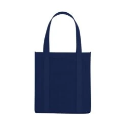 Recyclable Non-Woven Avenue Shopper Tote Bags (Q488311) -Qualityimprint Shop Q488311 navy totebags with logo 6