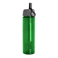 24 Oz. Slim Fit UpCycle RPET Bottle - Ring Straw Lid (Q491722) -Qualityimprint Shop Q491722 blank plastic sports bottles with logo 3