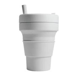 16 Oz. Stojo Collapsible Cup (Q503822) -Qualityimprint Shop Q503822 cashmere blank cups withlogo 3