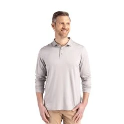 Cutter & Buck Coastline Epic Comfort Mens Long Sleeve Polo (Q504332) -Qualityimprint Shop Q50433 concrete long sleeve t shirts with logo 5