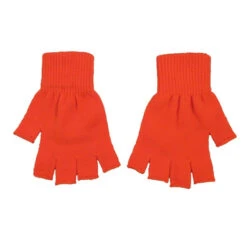Fingerless Gloves (Q509511) -Qualityimprint Shop Q509511 orange gloves with logo 6