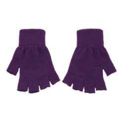 Fingerless Gloves (Q509511) -Qualityimprint Shop Q509511 purple gloves with logo 8