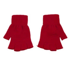 Fingerless Gloves (Q509511) -Qualityimprint Shop Q509511 red gloves with logo 3