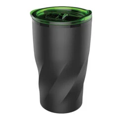 Jornikolor 14 Oz. Stainless Steel Twisting Tumbler (Q510422) -Qualityimprint Shop Q510422 black green tumblers with logo 2