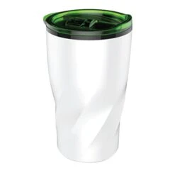 Jornikolor 14 Oz. Stainless Steel Twisting Tumbler (Q510422) -Qualityimprint Shop Q510422 white green tumblers with logo 8