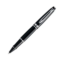 Waterman Expert Rollerball (Q513622) -Qualityimprint Shop Q513622 Black Silver Pens with logo 3