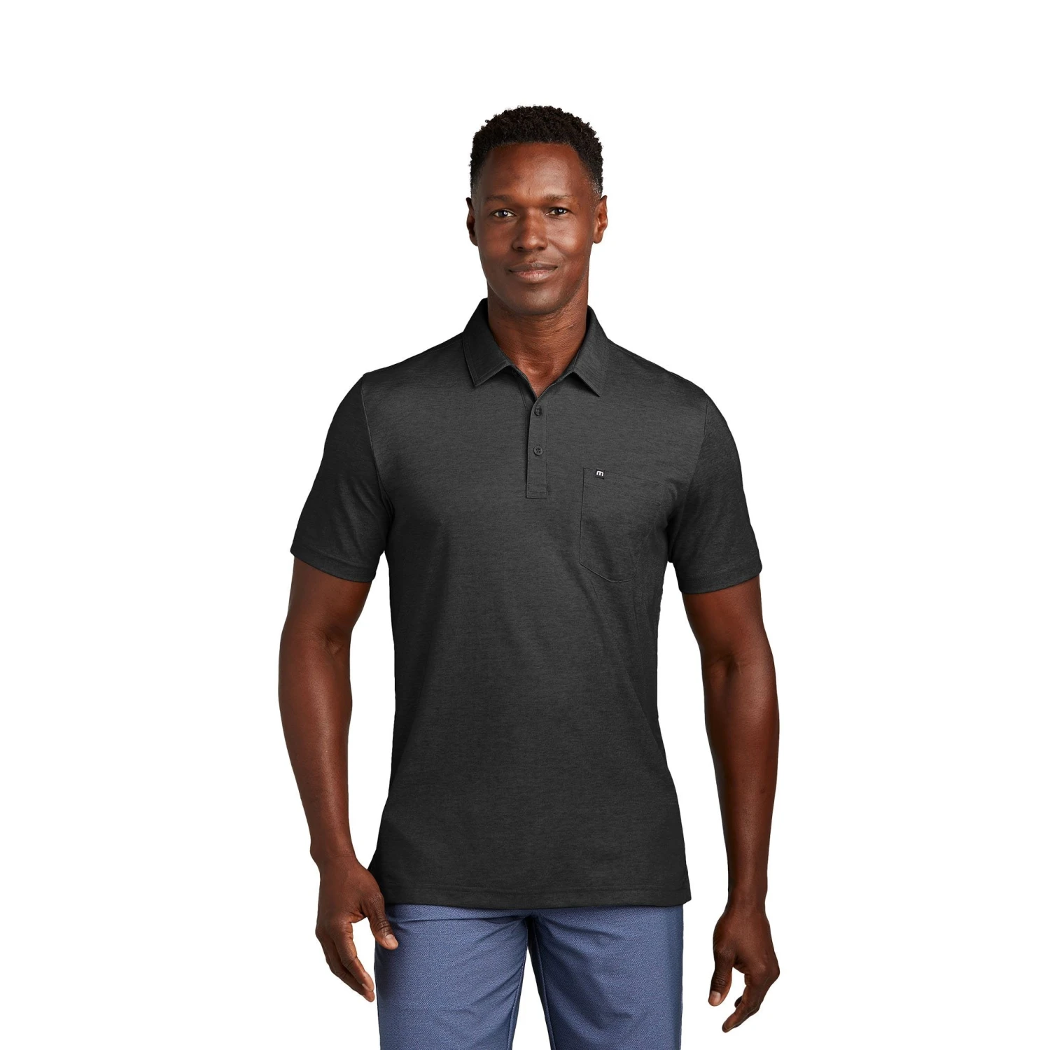 TravisMathew Oceanside Heather Pocket Polo (Q519722) 2 TravisMathew Oceanside Heather Pocket Polo (Q519722) - Image 2