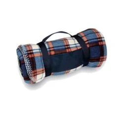 Travel Blanket With Removable Carrying Strap (Q537311) 8 Travel Blanket With Removable Carrying Strap (Q537311) -Qualityimprint Shop Q537311 bluerust blankets with logo 4