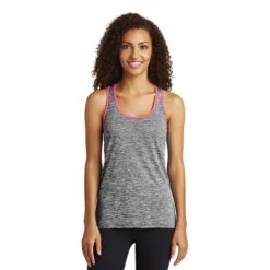 Sport-Tek® Ladies PosiCharge® Electric Heather Racerback Tank (Q539922) -Qualityimprint Shop Q539922 blank racerback top with logo 7