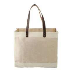 Westover Premium Market Tote (Q564422) -Qualityimprint Shop Q564422 natural front totebags withlogo 3