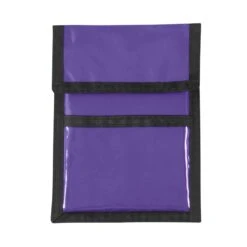 Nylon Neck Wallet Badge Holders (420D) (Q578311) -Qualityimprint Shop Q578311 purple badge holder with logo 6