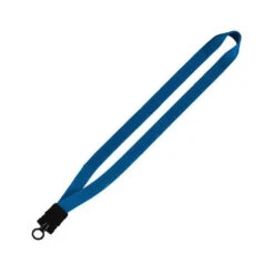 3/4" Smooth Nylon Lanyard With Snap-Buckle Release & O-Ring (Q58337) -Qualityimprint Shop Q58337 2 electricblue