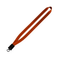 3/4" Smooth Nylon Lanyard With Snap-Buckle Release & O-Ring (Q58337) -Qualityimprint Shop Q58337 6 orange