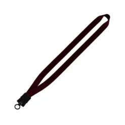 3/4" Smooth Nylon Lanyard With Snap-Buckle Release & O-Ring (Q58337) -Qualityimprint Shop Q58337 7 burgundy