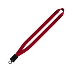 3/4" Smooth Nylon Lanyard With Snap-Buckle Release & O-Ring (Q58337) -Qualityimprint Shop Q58337 8 red
