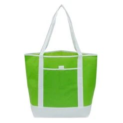 Travel Boat Tote Bag (Q583611) -Qualityimprint Shop Q583611 lime tote bags with logo 4