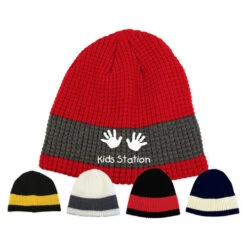 Two Tone Big Bear Eco Beanie (Q586235)