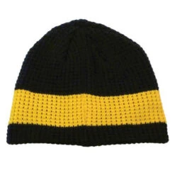 Two Tone Big Bear Eco Beanie (Q586235) -Qualityimprint Shop Q586235 7 blackyellow