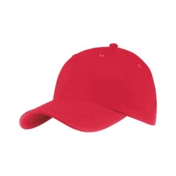 6-Panel Unstructured Front Runner Cap (Q586311) -Qualityimprint Shop Q586311 red caps with logo 9