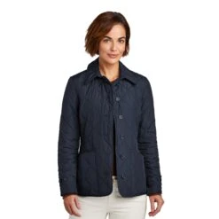 Brooks Brothers® Women's Quilted Jacket (Q588722) -Qualityimprint Shop Q588722 NightNavy Jackets with logo 1