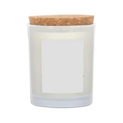 ZEN Niva Frosted Candle With Cork Lid (Q595022) -Qualityimprint Shop Q595022 blank candles with logo 3