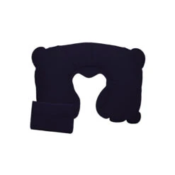 Soft Flocked Velour Inflatable Neck Pillows (Q607511) -Qualityimprint Shop Q607511 navy pillows with logo 2 33ca681e da63 47ab b192 4ed9b1ae6fc8
