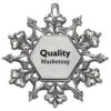 Pewter Snowflake Ornament (Q61660)