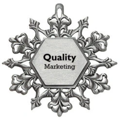 Pewter Snowflake Ornament (Q61660)