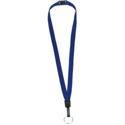 .50" Breakaway Lanyard With Key Ring (Q617311) -Qualityimprint Shop Q617311 blue lanyards with logo 3