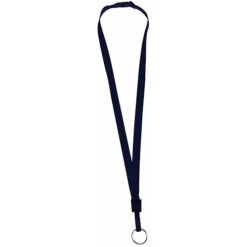 .50" Breakaway Lanyard With Key Ring (Q617311) -Qualityimprint Shop Q617311 navy lanyards with logo 5