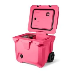 35 Qt. BrüMate BrüTank Rolling Cooler (Q628122) 16 35 Qt. BrüMate BrüTank Rolling Cooler (Q628122) -Qualityimprint Shop Q628122 neonpink open coolers withlogo 6