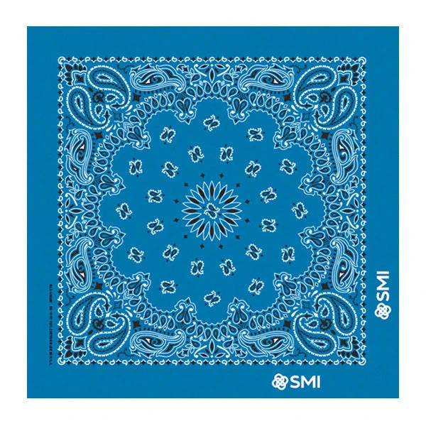 22 In Traditional USA Paisleys Bandana - Mirage Blue (Q636522) 1 22 In Traditional USA Paisleys Bandana - Mirage Blue (Q636522)