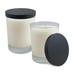 14 Oz. Clear Tumbler Candle With LUX Box (Q641211) -Qualityimprint Shop Q641211 black lid candles with your logo 6