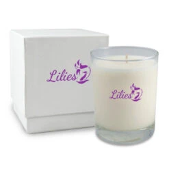14 Oz. Clear Tumbler Candle With LUX Box (Q641211)
