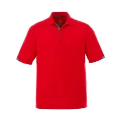 Elevate Men's Kiso Short Sleeve Polo (Q642422) -Qualityimprint Shop Q642422 red gray polo shirts with logo 6