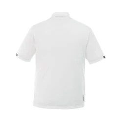 Elevate Men's Kiso Short Sleeve Polo (Q642422) -Qualityimprint Shop Q642422 white gray polo shirts with logo 9