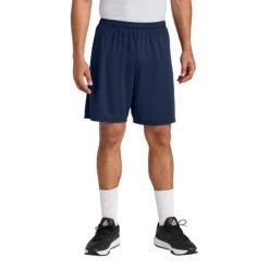 A4 Cooling Performance 7" Short (Q644332) -Qualityimprint Shop Q644332 navy shorts with logo 3