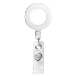 Retractable Alligator Clip Badge Holder (Q646311) -Qualityimprint Shop Q646311 2 white