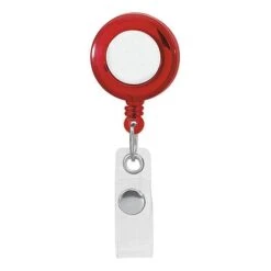 Retractable Alligator Clip Badge Holder (Q646311) -Qualityimprint Shop Q646311 3 transred